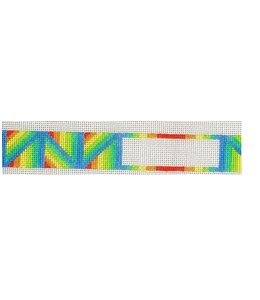 Geometric Rainbow Dog Collar