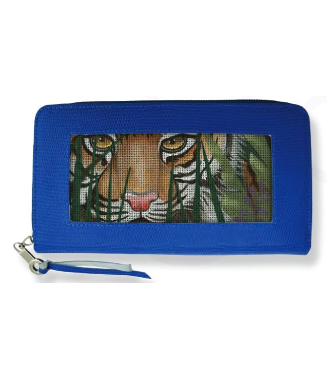 Leather Zip Top Wallet (w/o canvas)