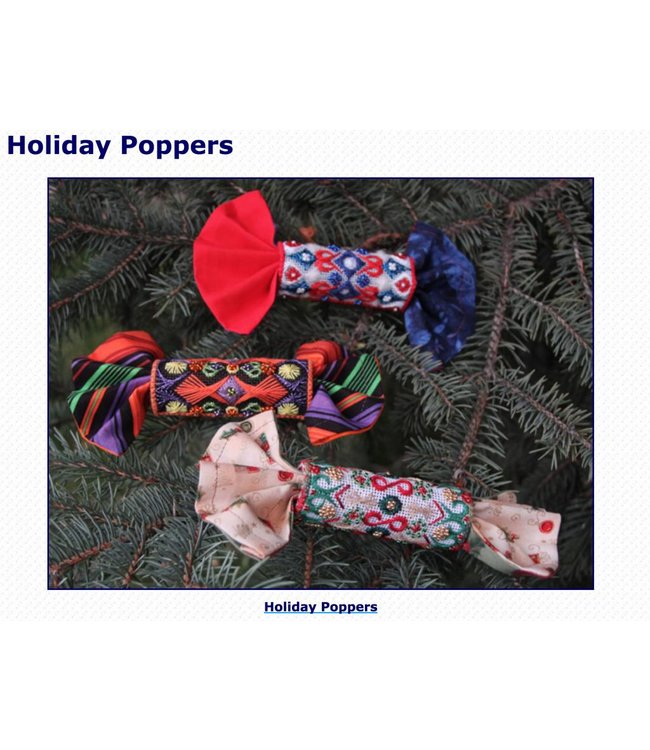 Holiday Poppers - Counted Needlepoint