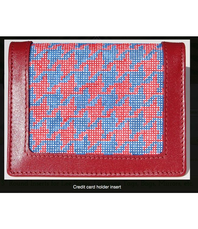 Blue and Red Houndstooth CC Insert