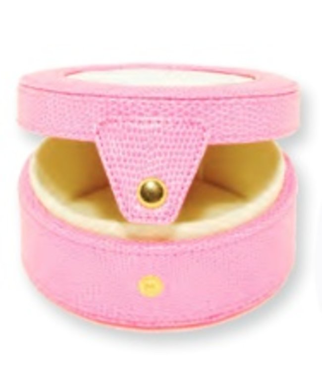 Leather Round Gift Box Bag 29 (Canvas not Included)