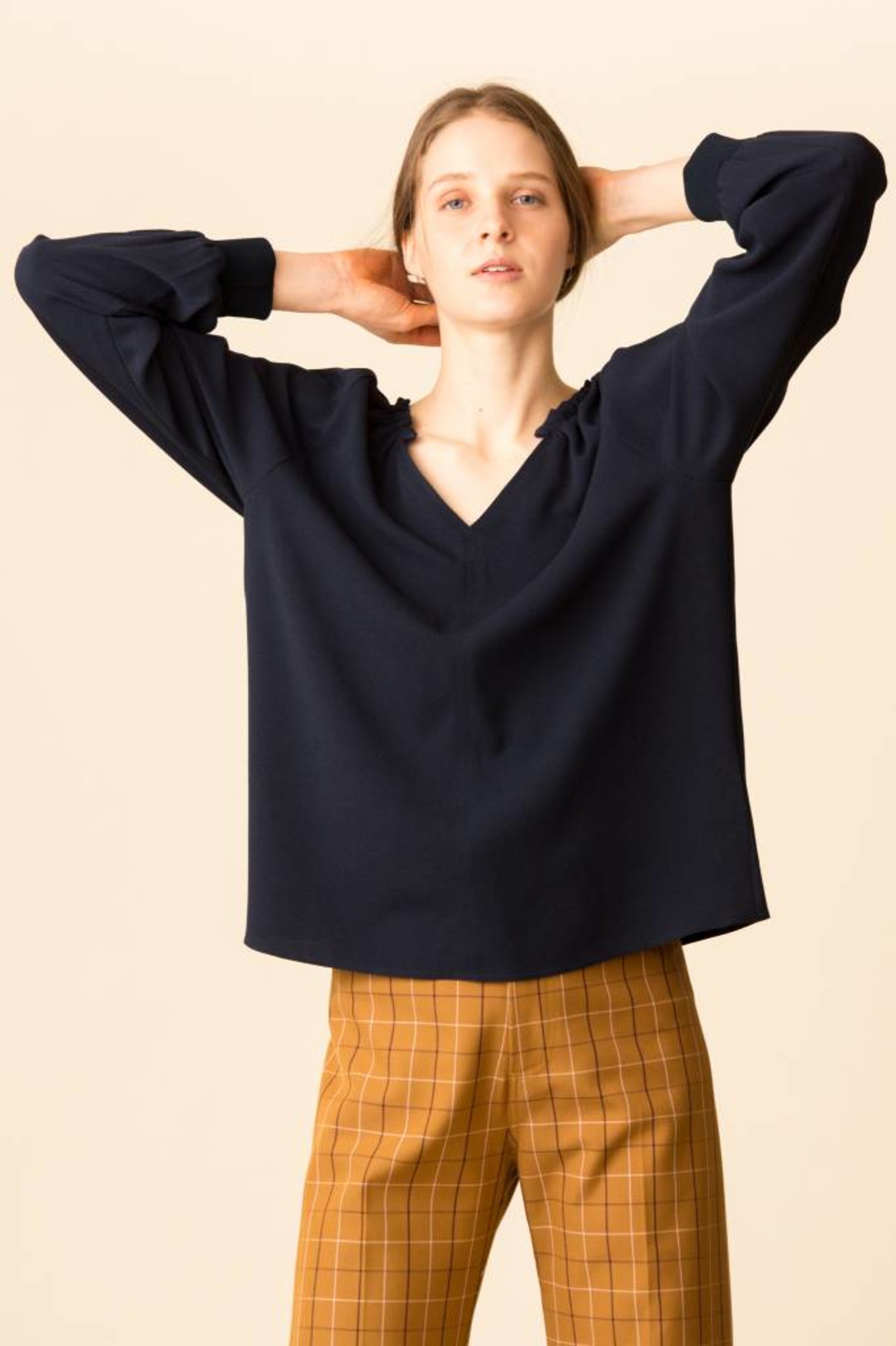 tibi savanna crepe top