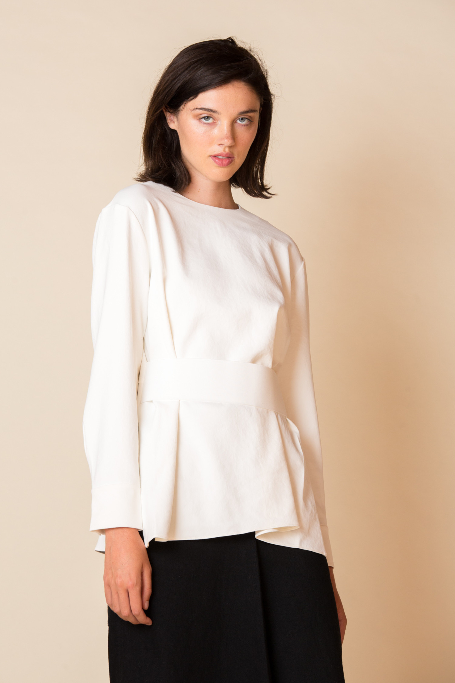 tibi peplum top
