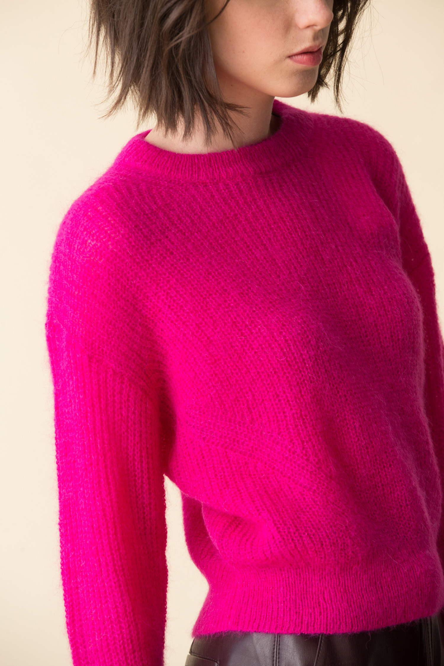 veronica beard melinda crew neck sweater