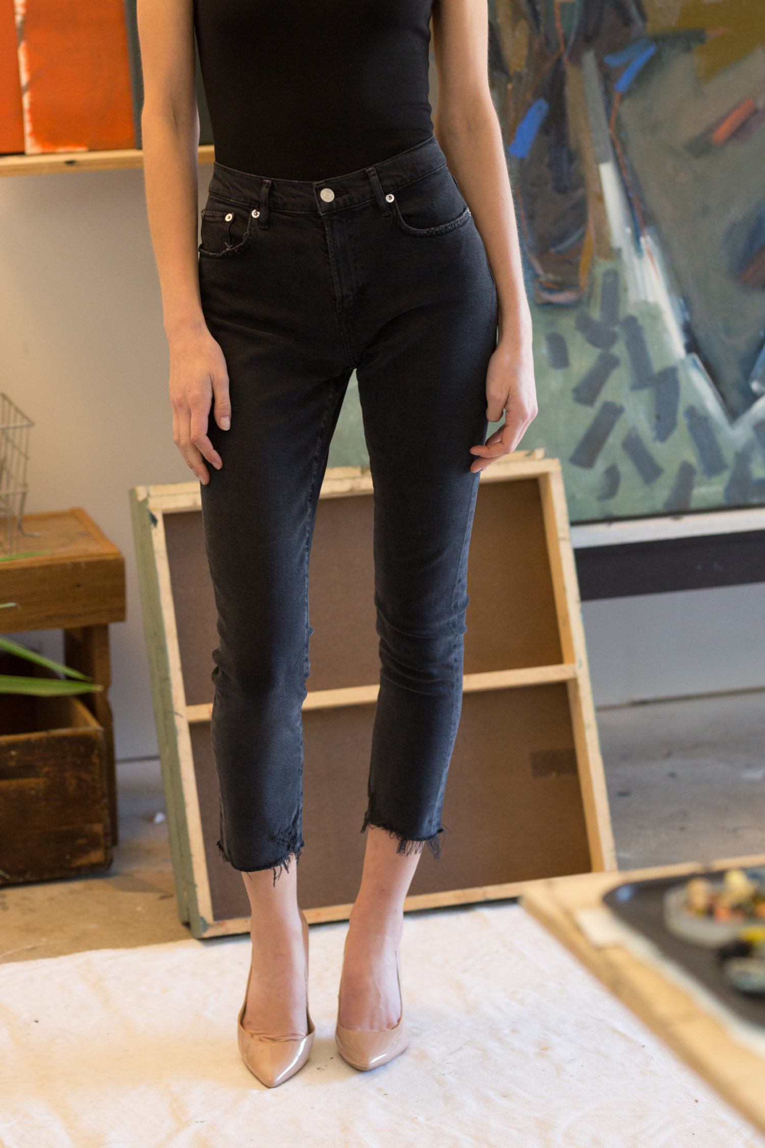 agolde toni mid rise straight jeans