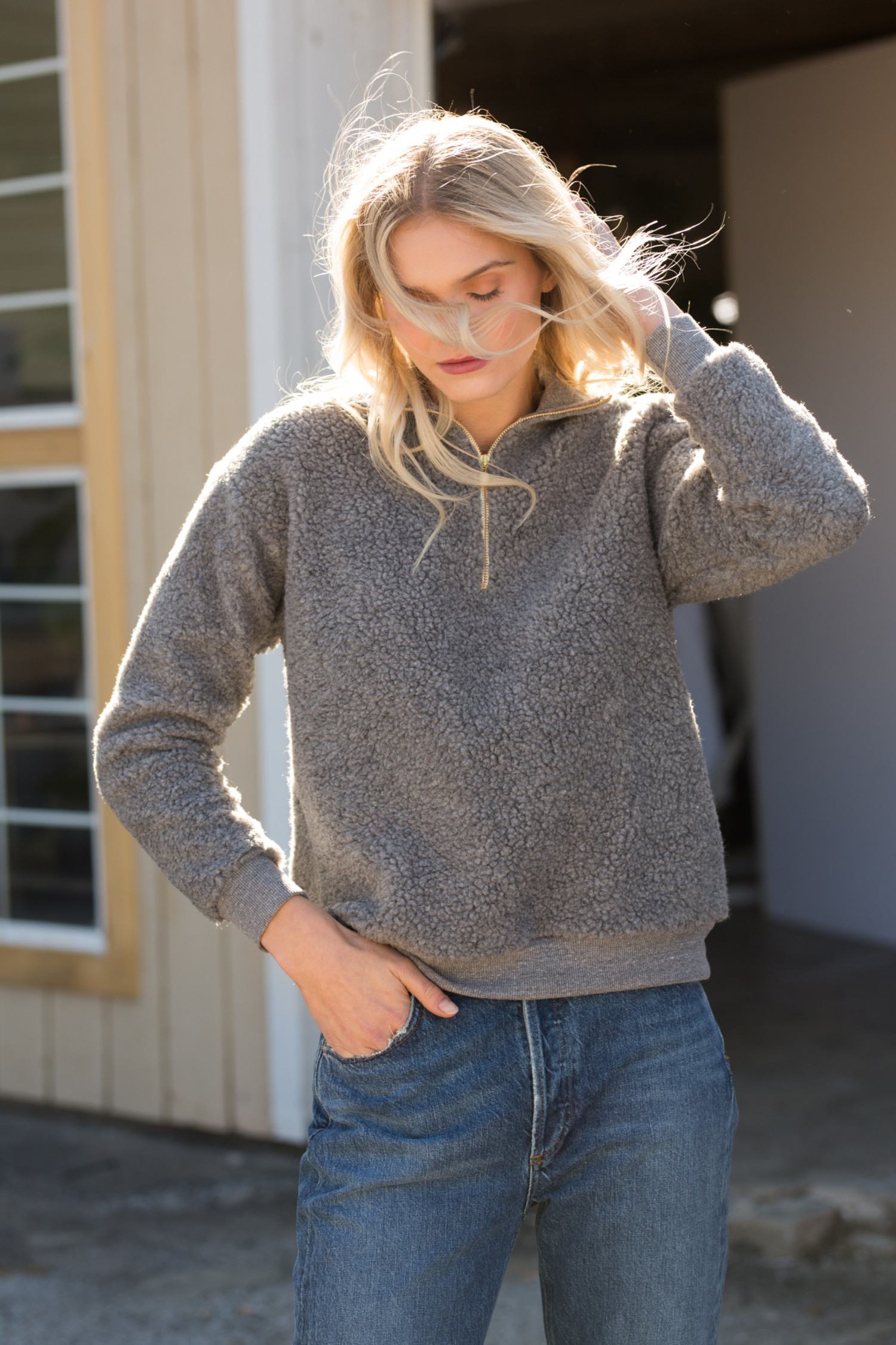 sherpa zip up