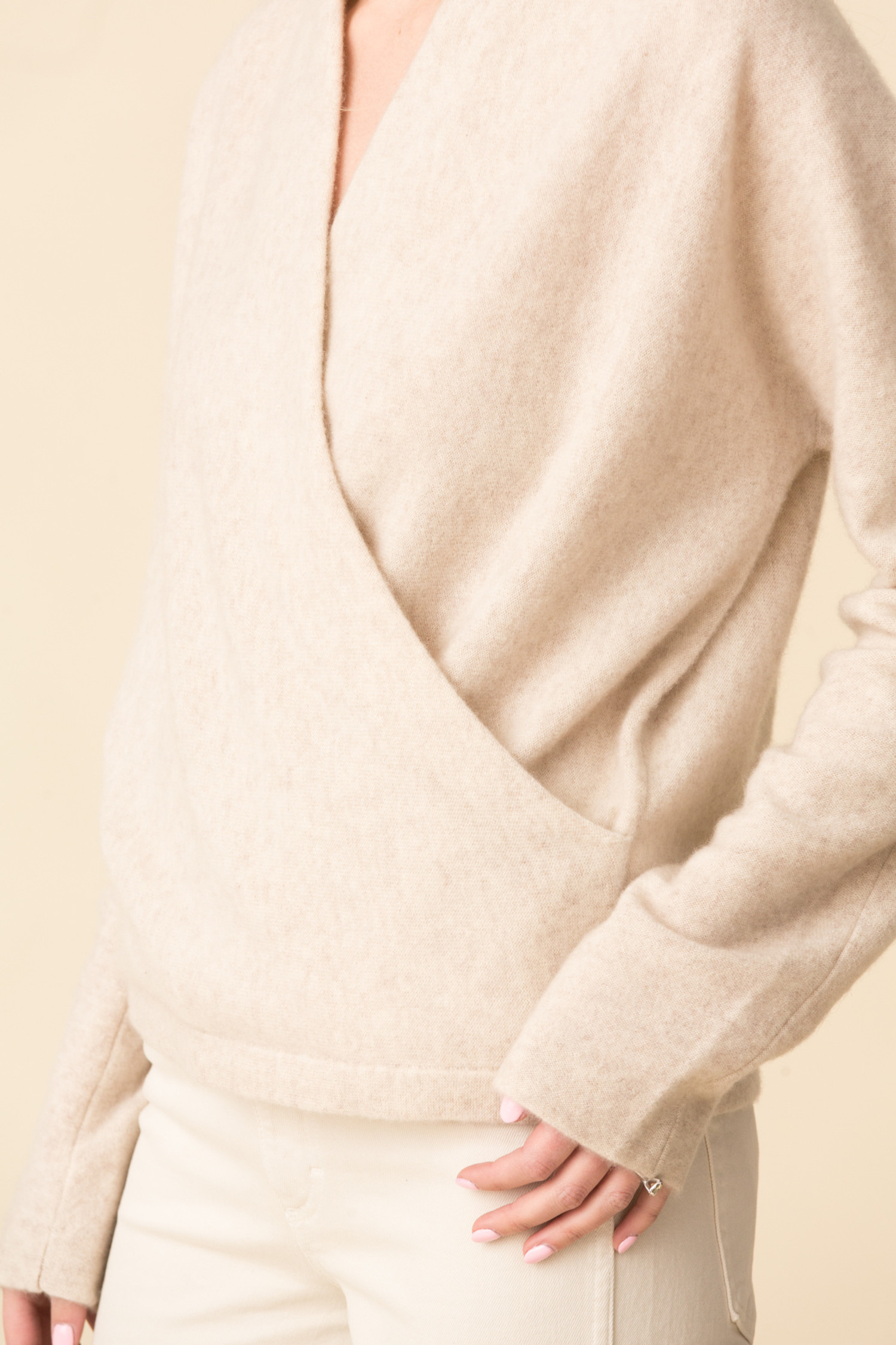 vince drape front cardigan