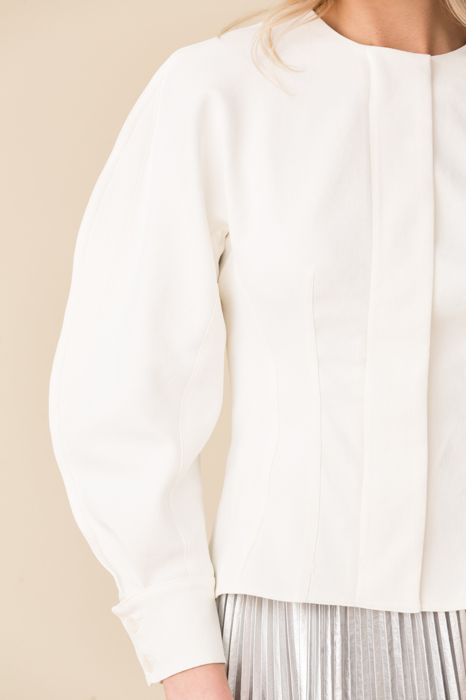 tibi chalky drape top