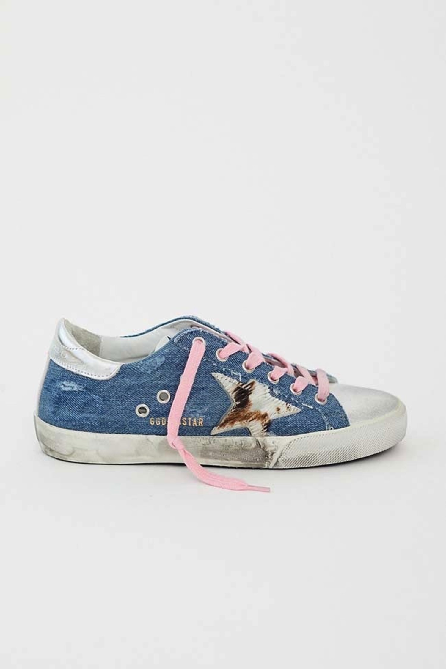 denim golden goose sneakers