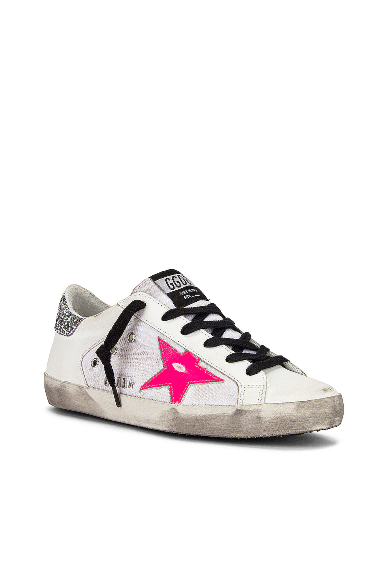 golden goose sneakers pink star