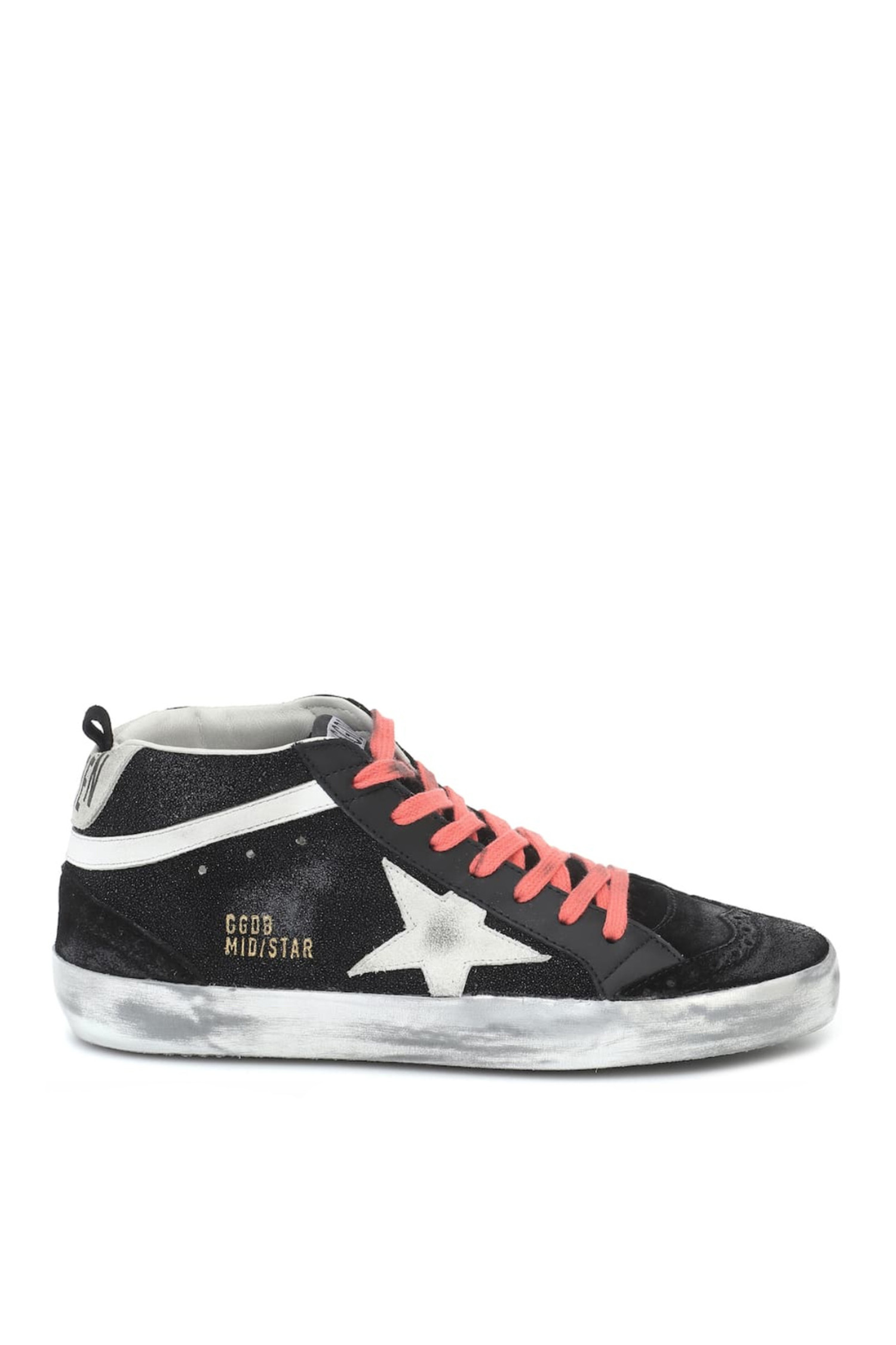 golden goose black sparkle sneakers