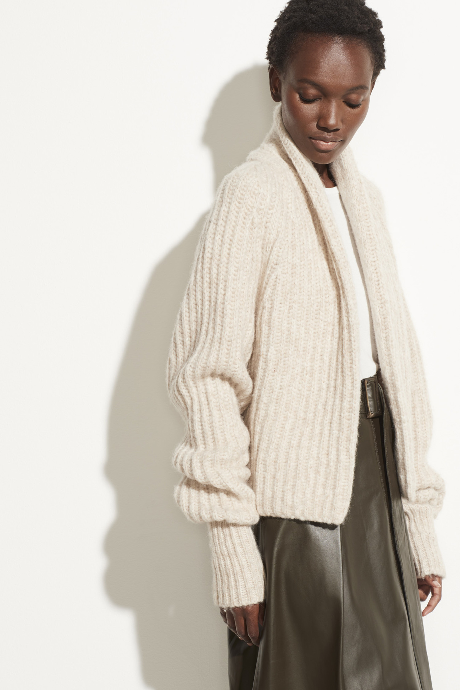 vince cropped cardigan
