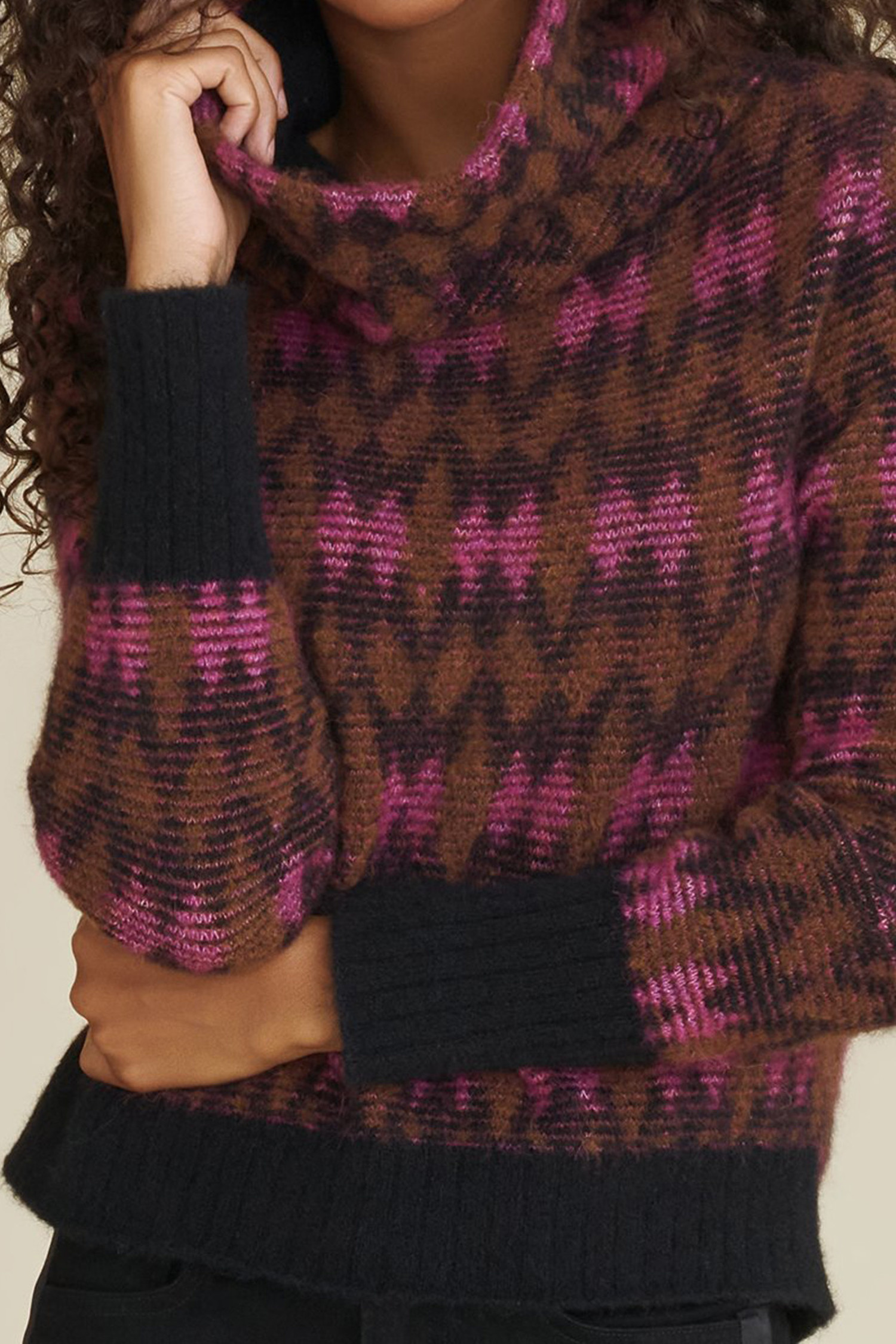 veronica beard pink sweater