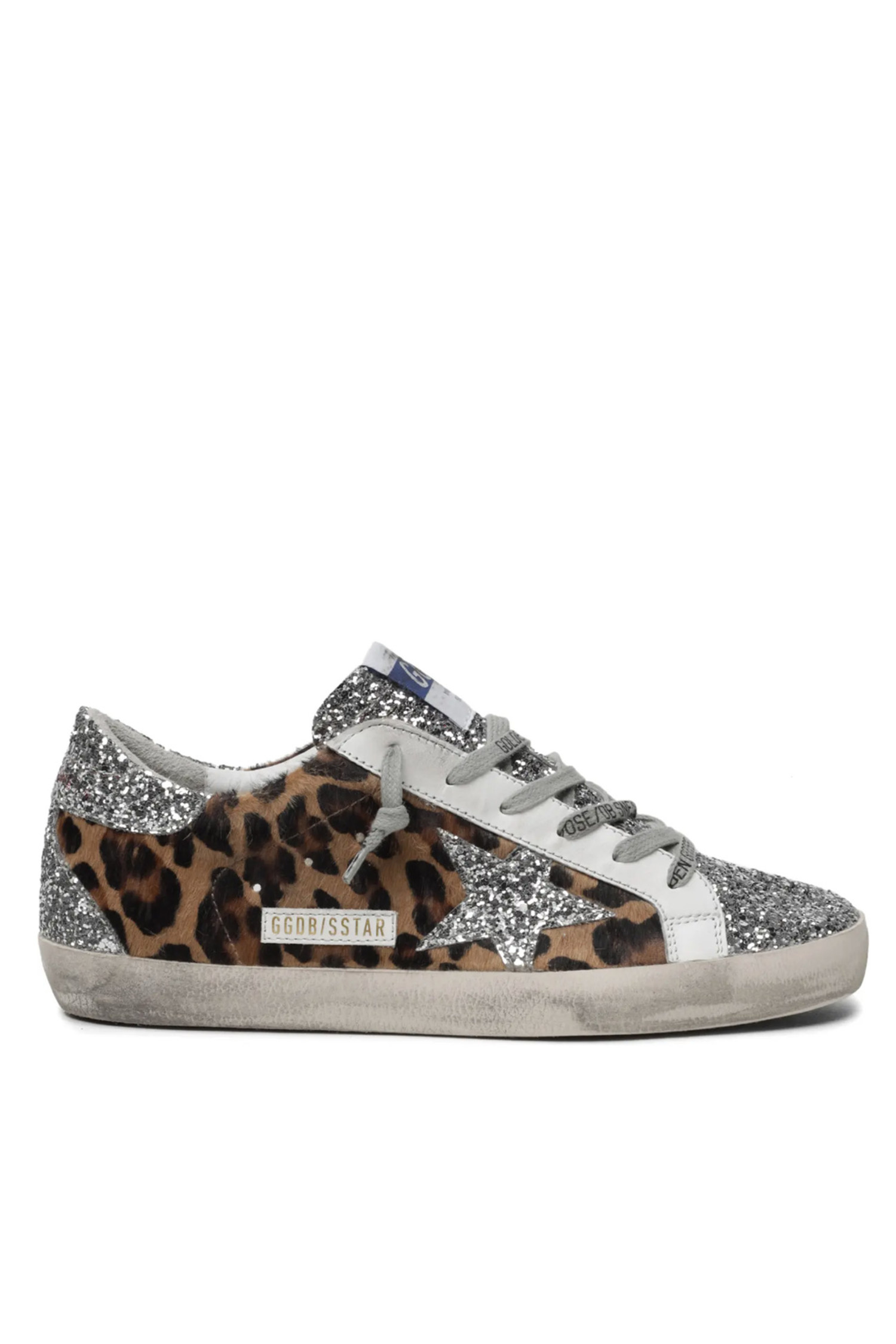 golden goose leopard glitter sneakers