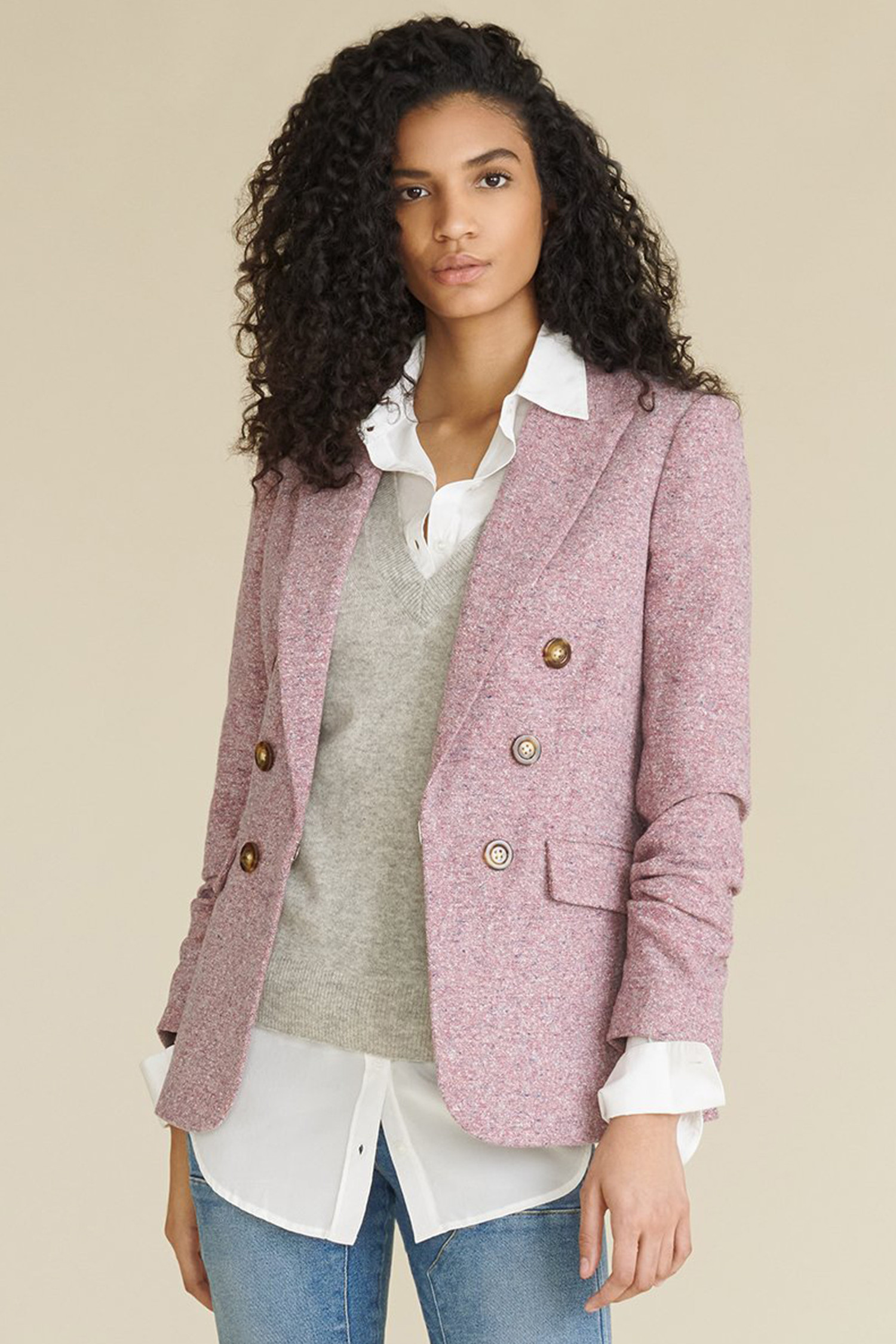 veronica beard beacon check dickey jacket