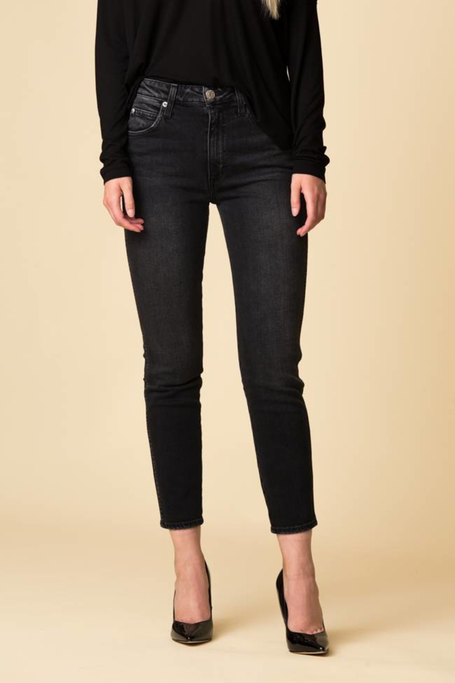 amo high rise stix crop