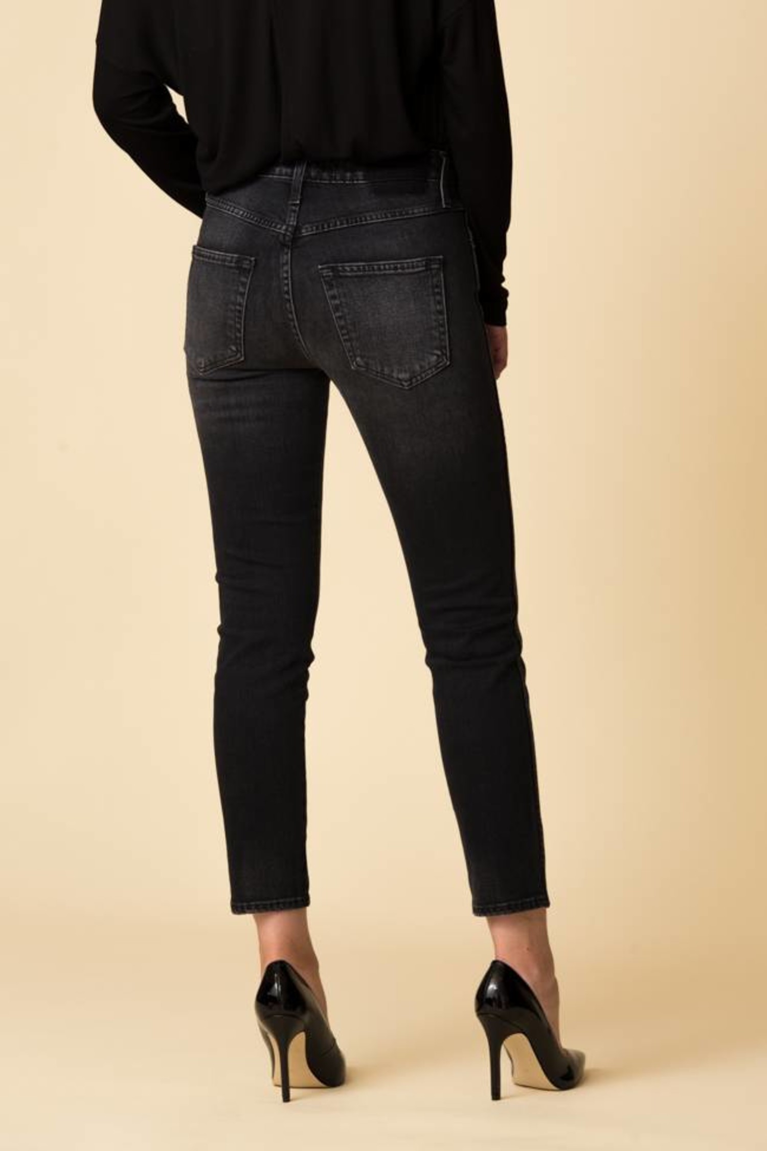 amo high rise stix crop