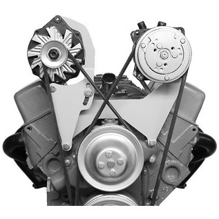 Alan Grove Components Compressor Bracket - SBC - Short Water Pump - Driver Side - 100L