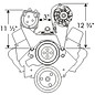 Alan Grove Components Compressor Bracket - SBC - Short Water Pump - Passenger Side - 100R