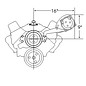 Alan Grove Components Compressor Bracket - SBC - Long Water Pump - Driver Side - 119L