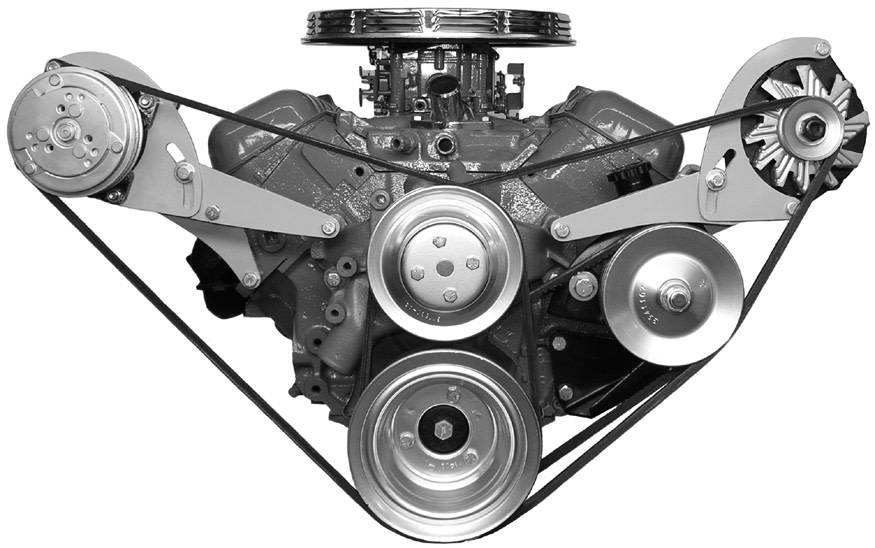 Alan Grove Components SBC long Water Pump Alternator Bracket Alan Grove Components SBC long Water Pump Alternator Bracket