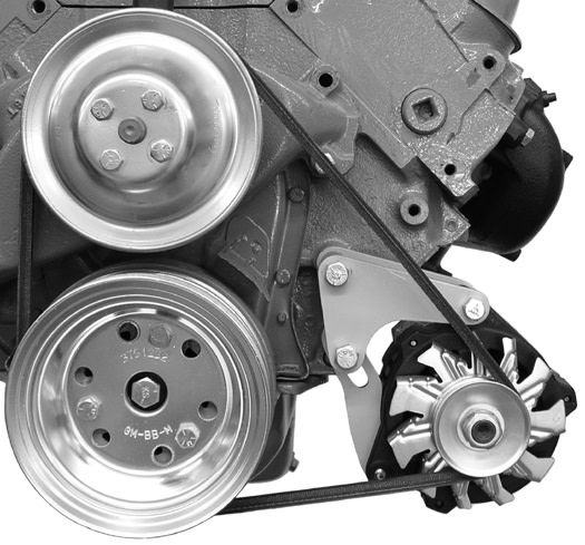 Alan Grove Components Alternator Bracket BBC Short Pump Low Mount Alan Grove Components Alternator Bracket BBC Short Pump Low Mount