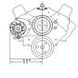 Alan Grove Components Alternator Bracket - SBC - Mid Mount - Long Water Pump - Passenger Side - 215R