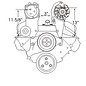 Alan Grove Components Alternator Bracket - BBC - Long Water Pump - Driver Side - 216L