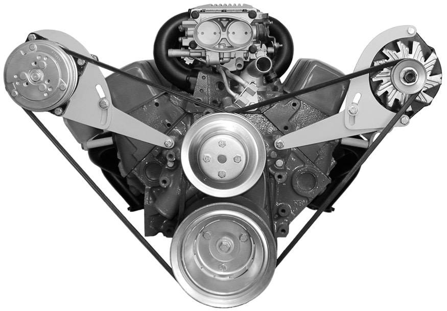 Alan Grove Components SBC long Water Pump Alternator Bracket Alan Grove Components SBC long Water Pump Alternator Bracket