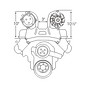 Alan Grove Components Alternator Bracket - 401/425 Nailhead Buick - Passenger Side - 240R
