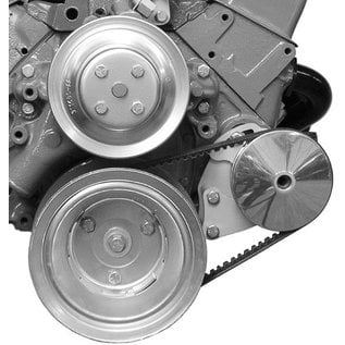 Alan Grove Components Power Steering Bracket - SBC - Long Pump - Type II Pump - Driver Side - 410L