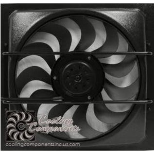 Cooling Components Style 20 Slim-line 2 speed Fan Square Shroud - CC-1720
