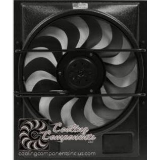 Cooling Components Style 50 Slim-line 2 speed Fan tall Shroud - CC-1750