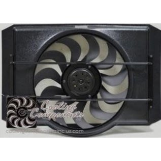 Cooling Components Style 90 Slim-line 2 speed Fan wide Shroud - CC-1790