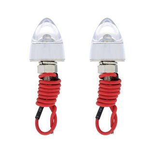 United Pacific LED Bullet License Fastener - White - 10862