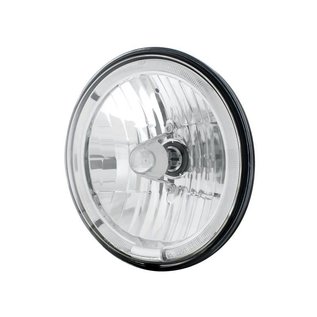 United Pacific 7" Headlight with Amber LED Halo Ring - #31284
