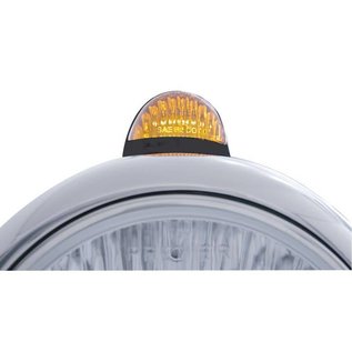 United Pacific Guide 682-C Headlight H6024 & Dual Mode LED Signal - Black - 32412