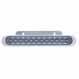 United Pacific 12 LED 6 1/4" Auxiliary Strip Light - Amber - 38042