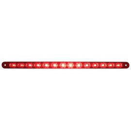 United Pacific 12" Stop, Turn & Tail Light Bar - Red LED/Red Lens  - 38947B