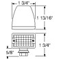 United Pacific Small LED Rod Light - Amber - 39188