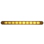 United Pacific 9" Turn Signal Light Bar w/Bezel - Amber LED/Amber Lens - 39306