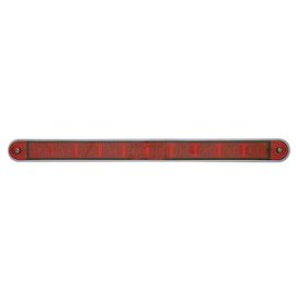 United Pacific 9" Stop, Turn & Tail Light Bar w/Bezel - Red LED/Red Lens - 39307