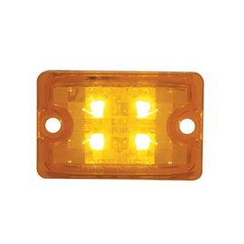 United Pacific Small Rod Light Amber LED Lens Only - Amber - 39511B