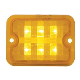 United Pacific Medium/Large Rod Light Amber LED Lens Only - Amber - #39514B