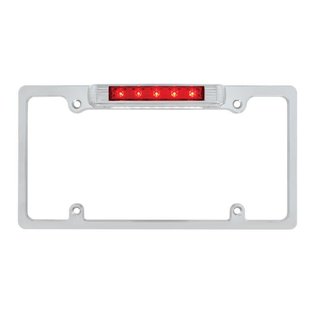 United Pacific License Frame - Art Deco - Red LED 3rd Brake - #50148