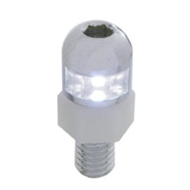 United Pacific 1 LED Fastener   2 piece - White - #70303
