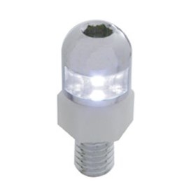 United Pacific Single LED License Plate Fasteners (2 Pack) - 70303