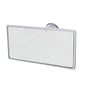 United Pacific Chrome Aluminum Interior Rear View Mirror - Rectangular - Glue-On Mount - 70801