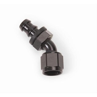 Tanks, Inc. 45° -6 AN Black Twist-Lok Fitting - 624083