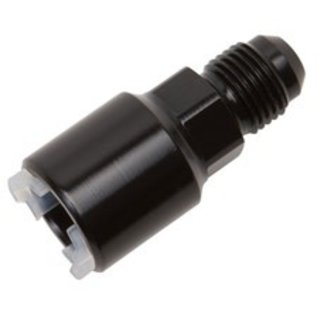 Tanks, Inc. Push-On EFI Line Adapter -6AN Male To Female 5/16" SAE Q.D. - 640863